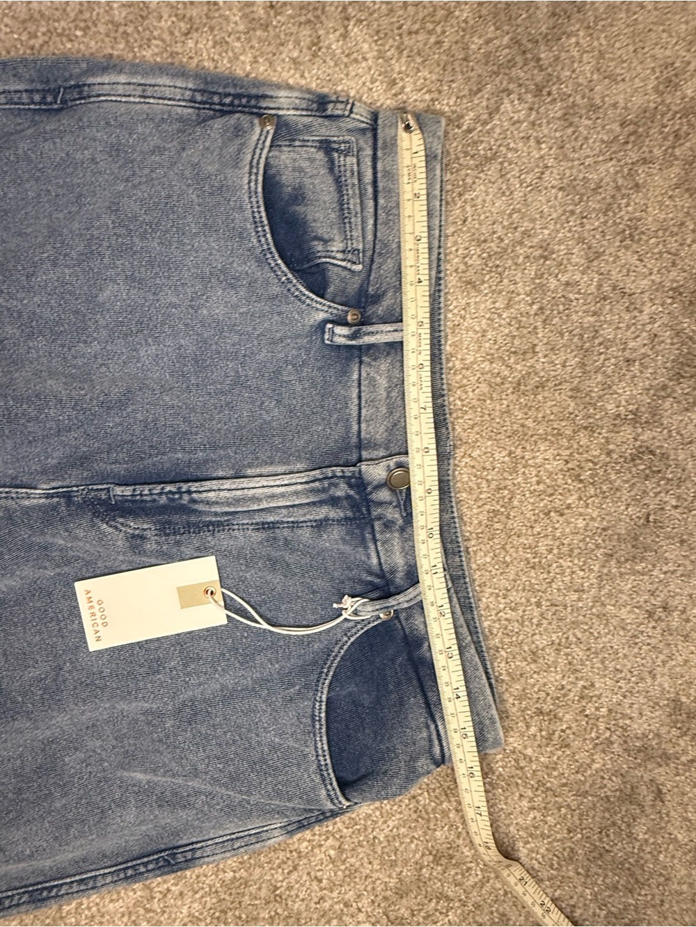 Good American Jeanius Good Skate Sweatpants Indigo 586 - Picture 8 of 9